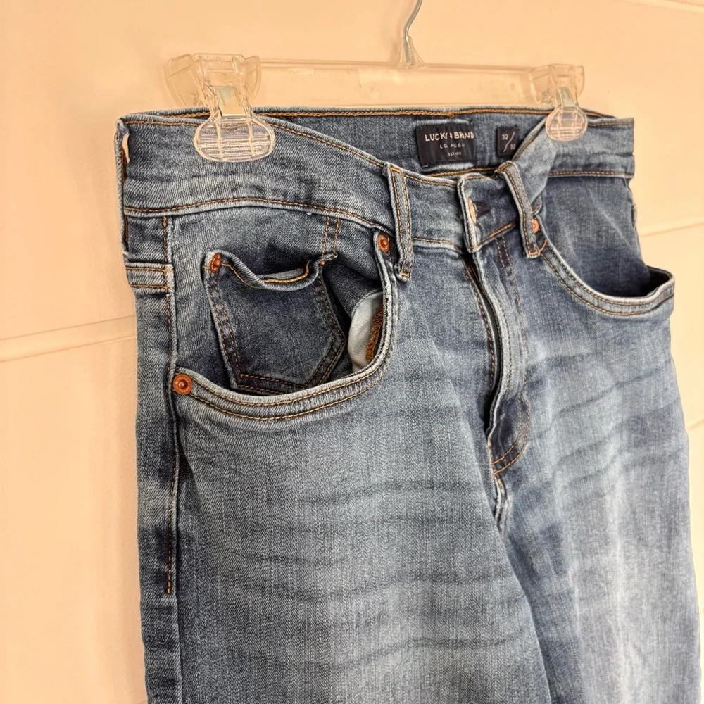 Lucky Brand Men's 221 Straight Fit Blue Jeans Size 32x32